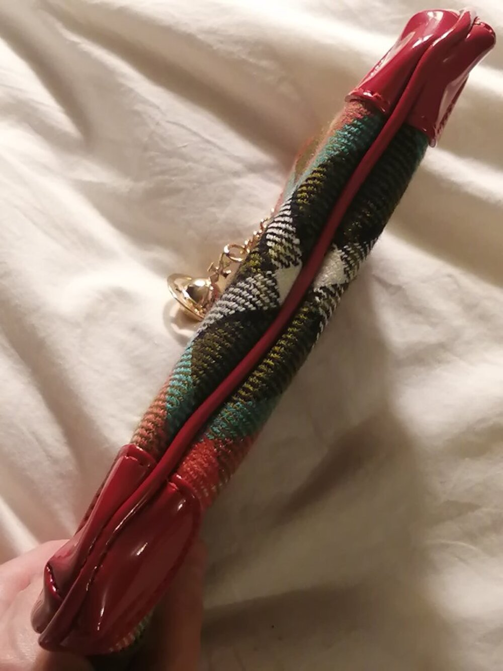 Vivienne Westwood Zippered Tartan Clutch/Pouch, NWOT - Picture 5 of 11